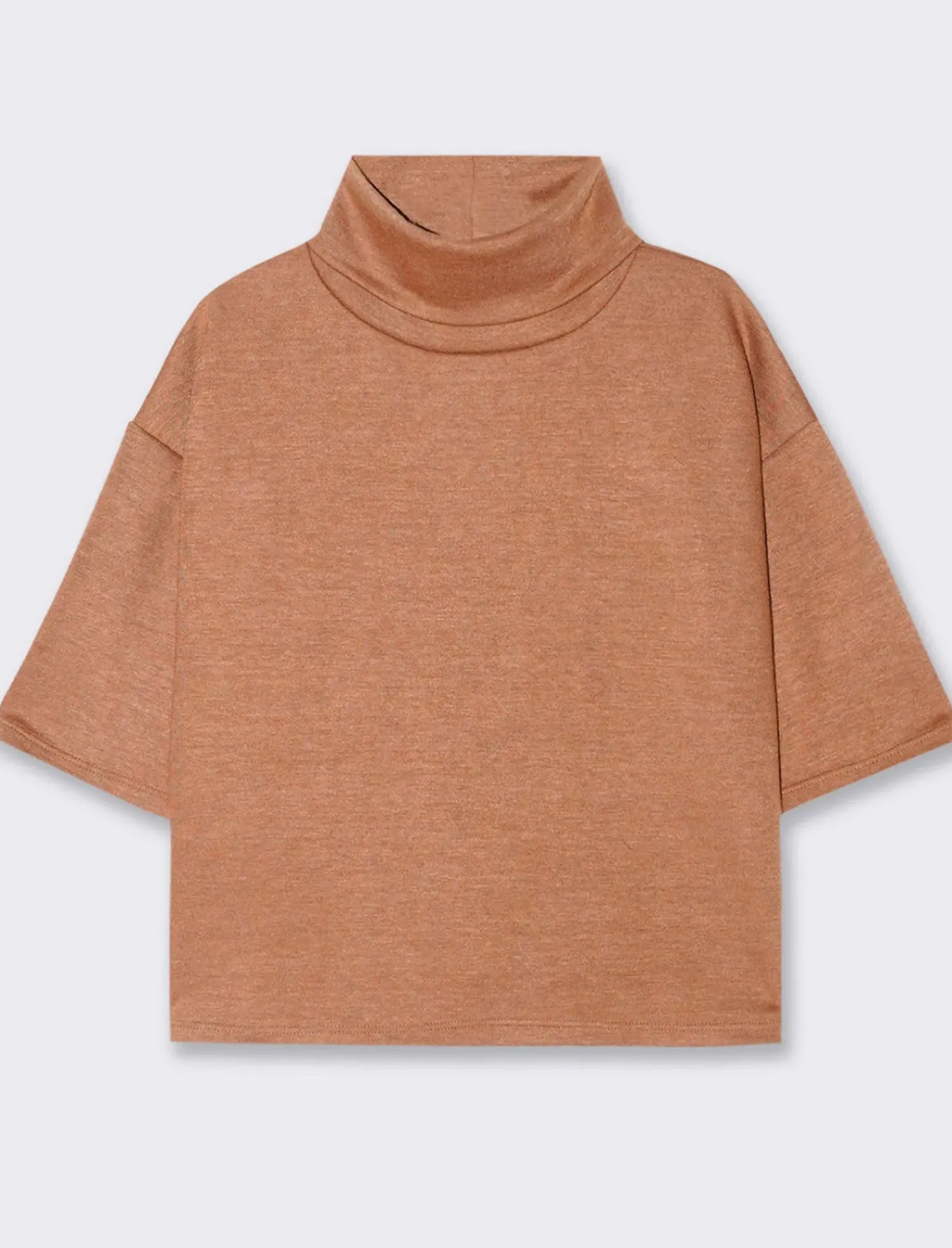 Donna Piazza Italia T-Shirt E Top<Maglia manica a 3/4 con strass - Cammello