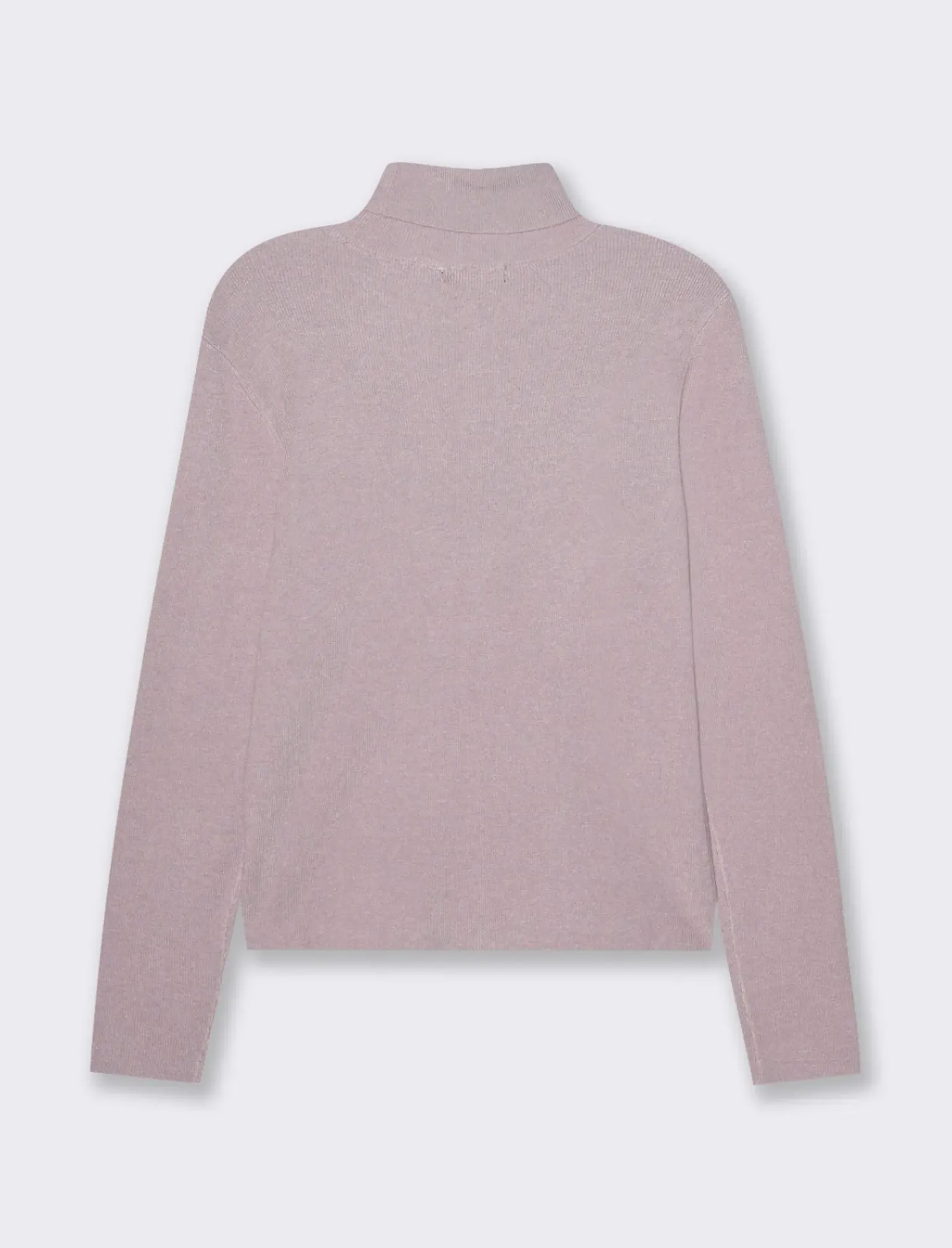 Donna Piazza Italia Donna|Maglieria<Maglia manica lunga con collo alto lavorazione a costina - Viola glicine