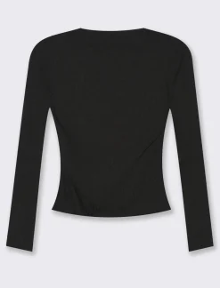 Donna Piazza Italia Maglieria<Maglia manica lunga con scollo a barca vestibilità stretch -