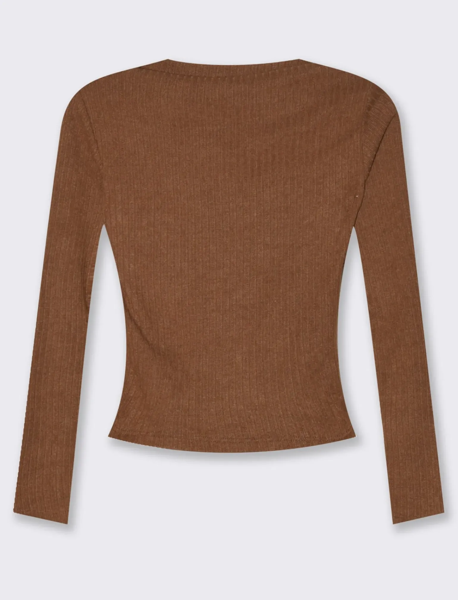 Donna Piazza Italia Maglieria<Maglia manica lunga con scollo a barca vestibilità stretch - Cammello