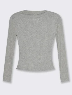 Donna Piazza Italia Maglieria<Maglia manica lunga con scollo a barca vestibilità stretch -