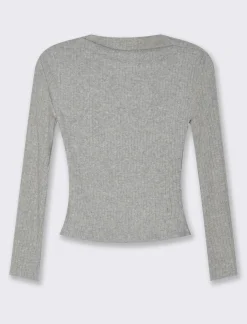 Donna Piazza Italia Maglieria<Maglia manica lunga con scollo a barca vestibilità stretch -