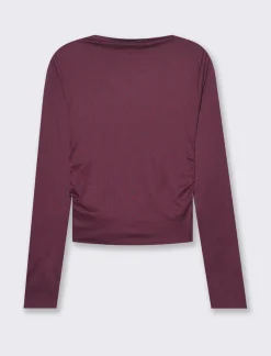 Donna Piazza Italia Donna|Maglieria<Maglia manica lunga giro collo vestibilità slim - Lampone