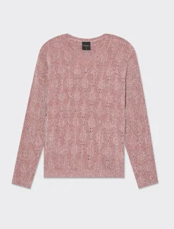 Donna Piazza Italia Maglieria<Maglia manica lunga girocollo con intarsi - antico