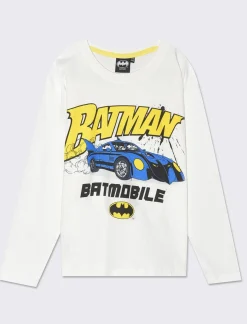 Bambino Piazza Italia Bambino|Maglieria<Maglia manica lunga in jersey con stampe frontali Batman. - Fantasia