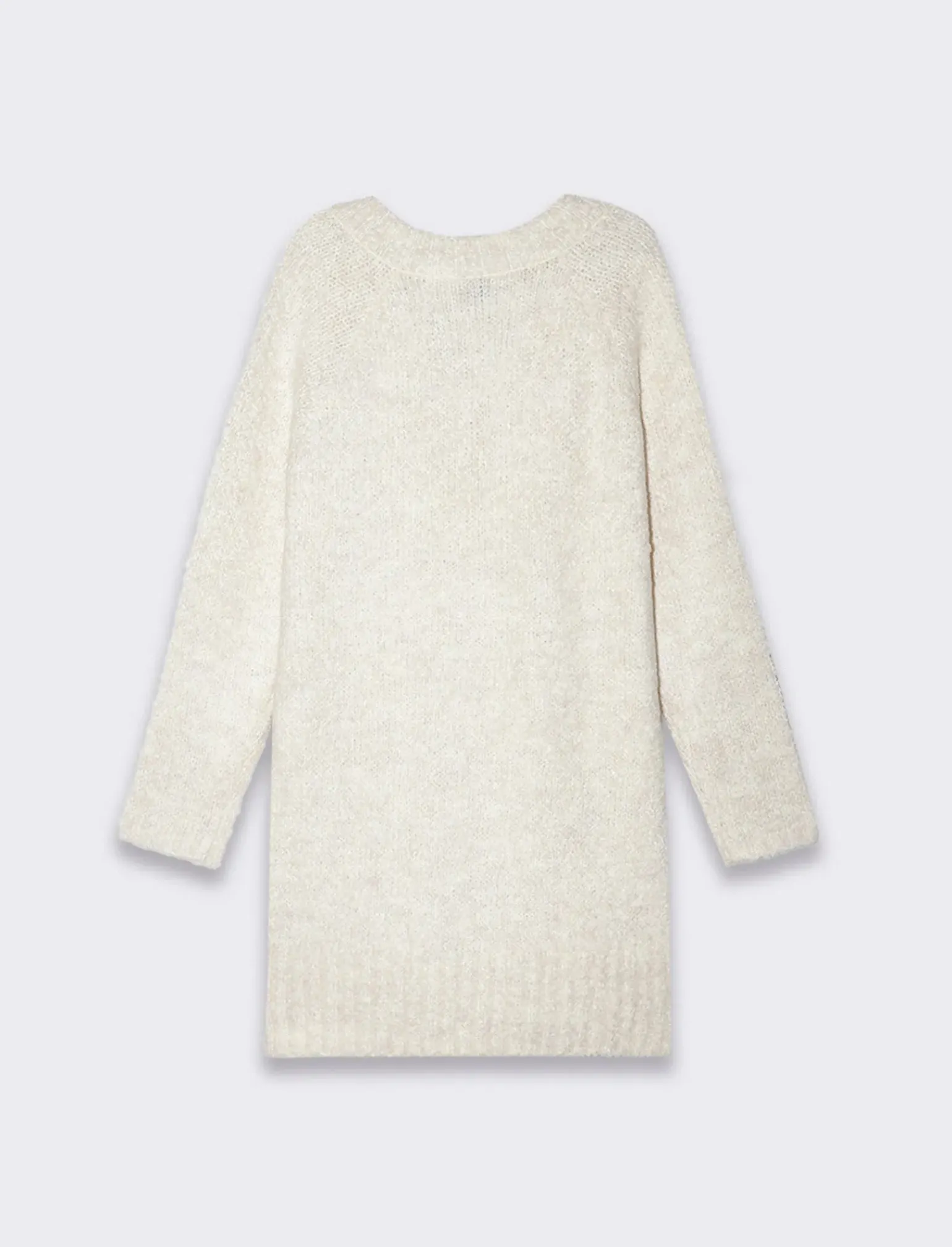 Donna Piazza Italia Donna|Maglieria<Maglia maxipullover con scollo a v profondo. polsi e fondo a costa elastica - Avorio