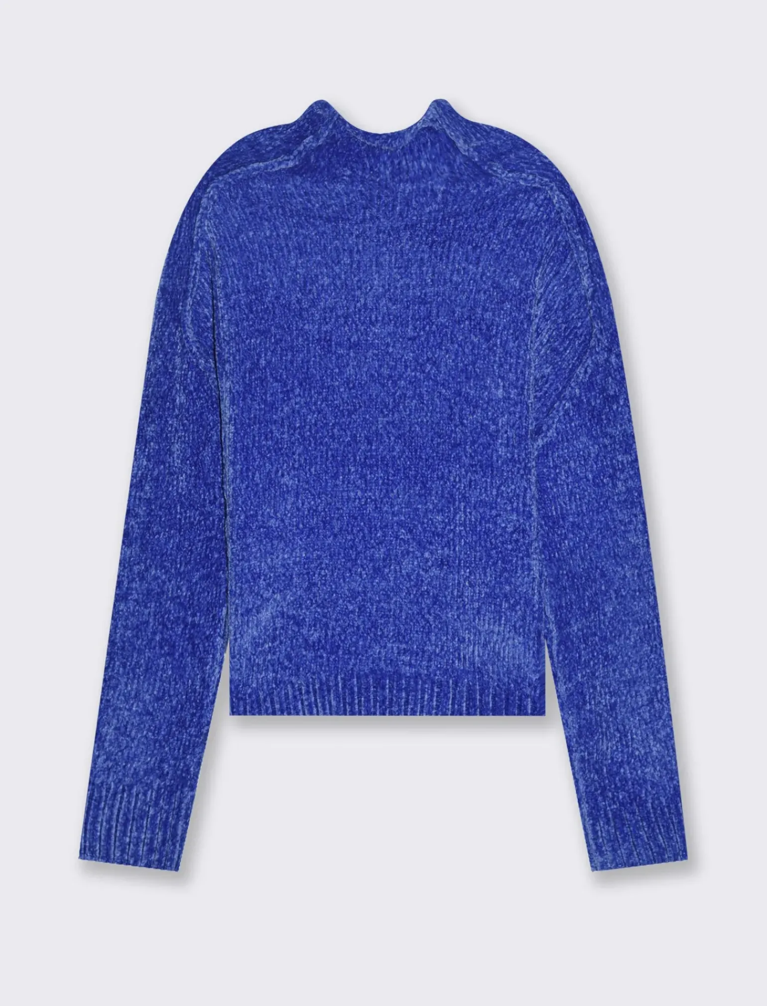 Donna Piazza Italia Donna|Maglieria<Maglia mezzo collo in ciniglia e cuciture in rilievo - Royal