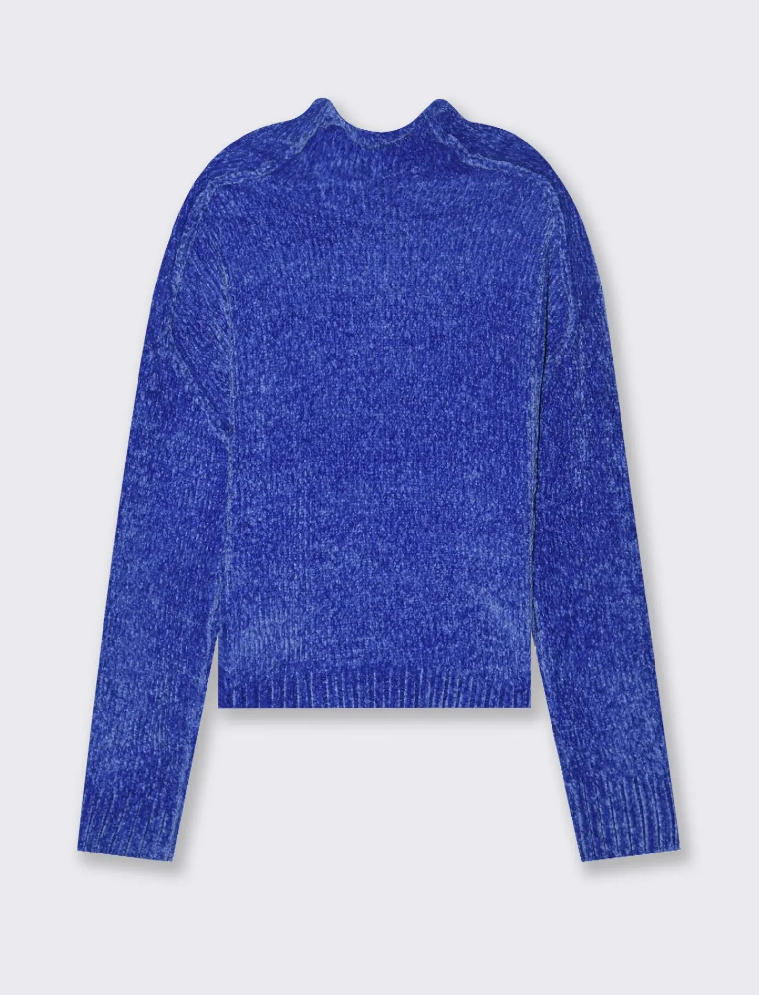 Donna Piazza Italia Donna|Maglieria<Maglia mezzo collo in ciniglia e cuciture in rilievo - Royal