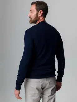 Uomo Piazza Italia Maglieria<Maglia mezzo collo lavorazione a coste sui fianchi slim fit. -