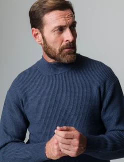 Uomo Piazza Italia Uomo|Maglieria<Maglia mezzo collo lavorazione a coste regular fit - Avion