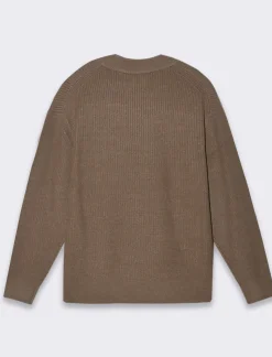 Uomo Piazza Italia Uomo|Maglieria<Maglia mezzo collo lavorazione a coste regular fit - kaki