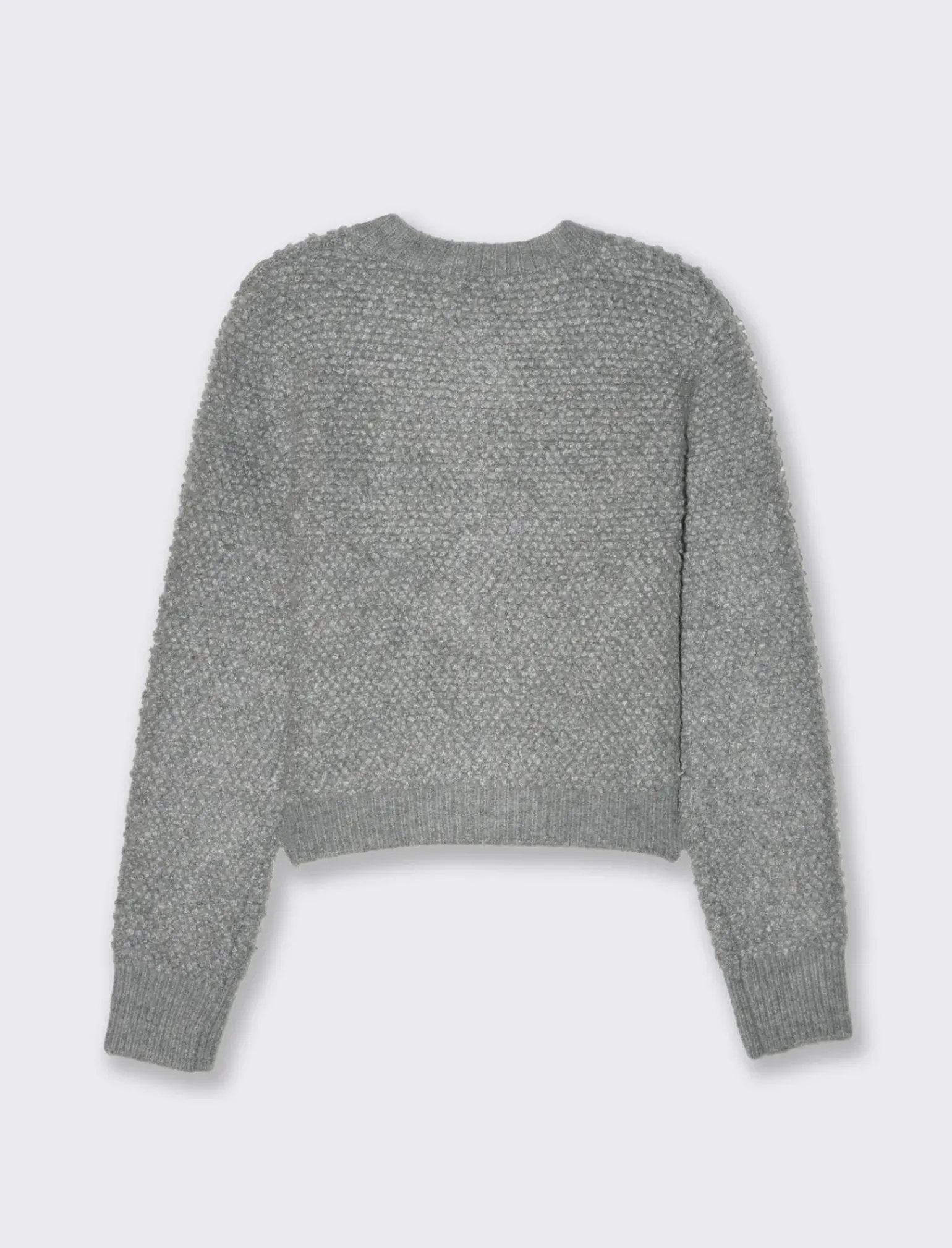 Donna Piazza Italia Donna|Maglieria<Maglia modello cardigan con bottoni tipo divisa tasche finte a filetto - Grigio melange