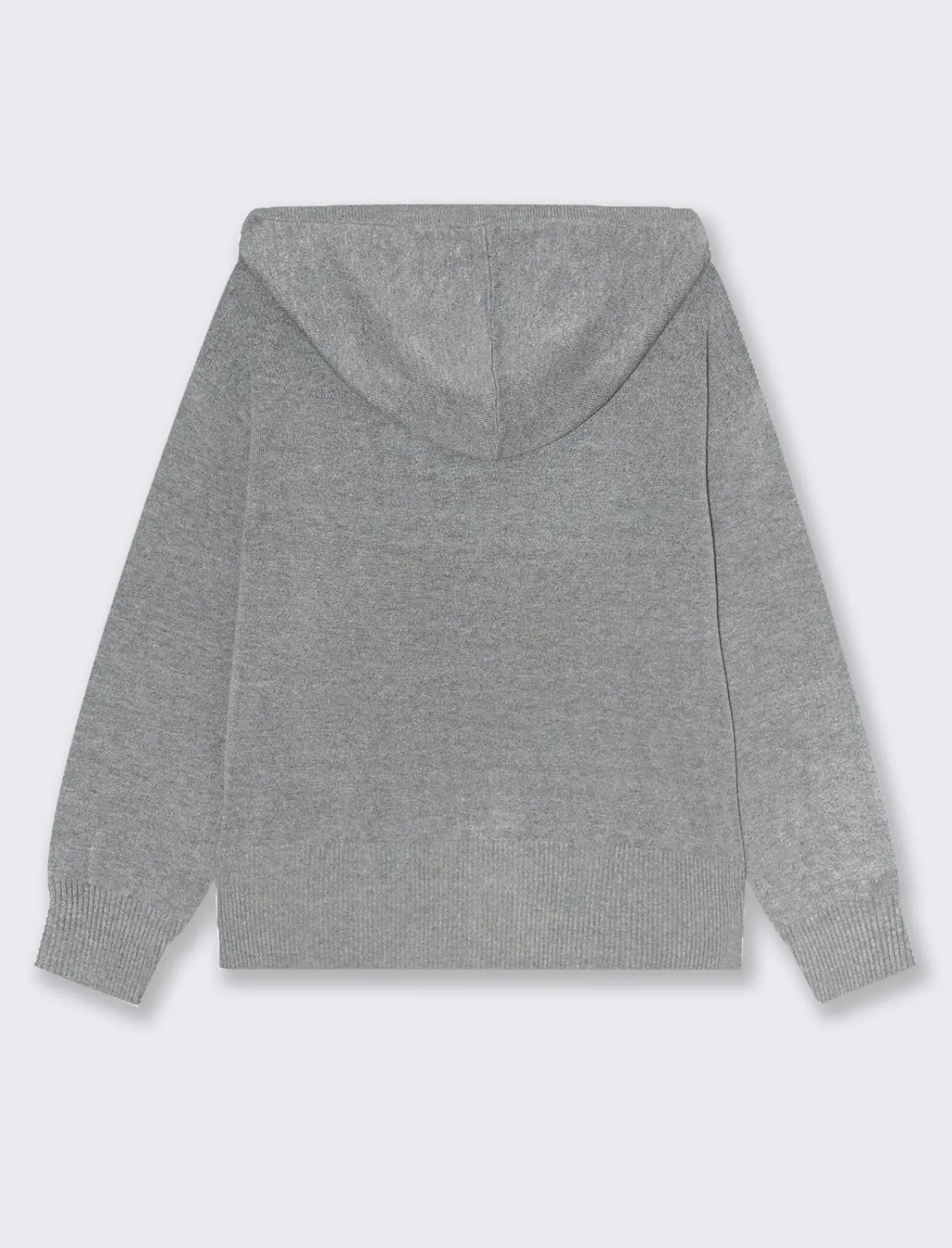 Donna Piazza Italia Donna|Maglieria<Maglia modello felpa con cappuccio e culisse e tasche a marsupio - Grigio scuro