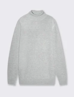 Uomo Piazza Italia Maglieria<Maglia regular fit dolcevita in filato premium effetto lana - chiaro mel.