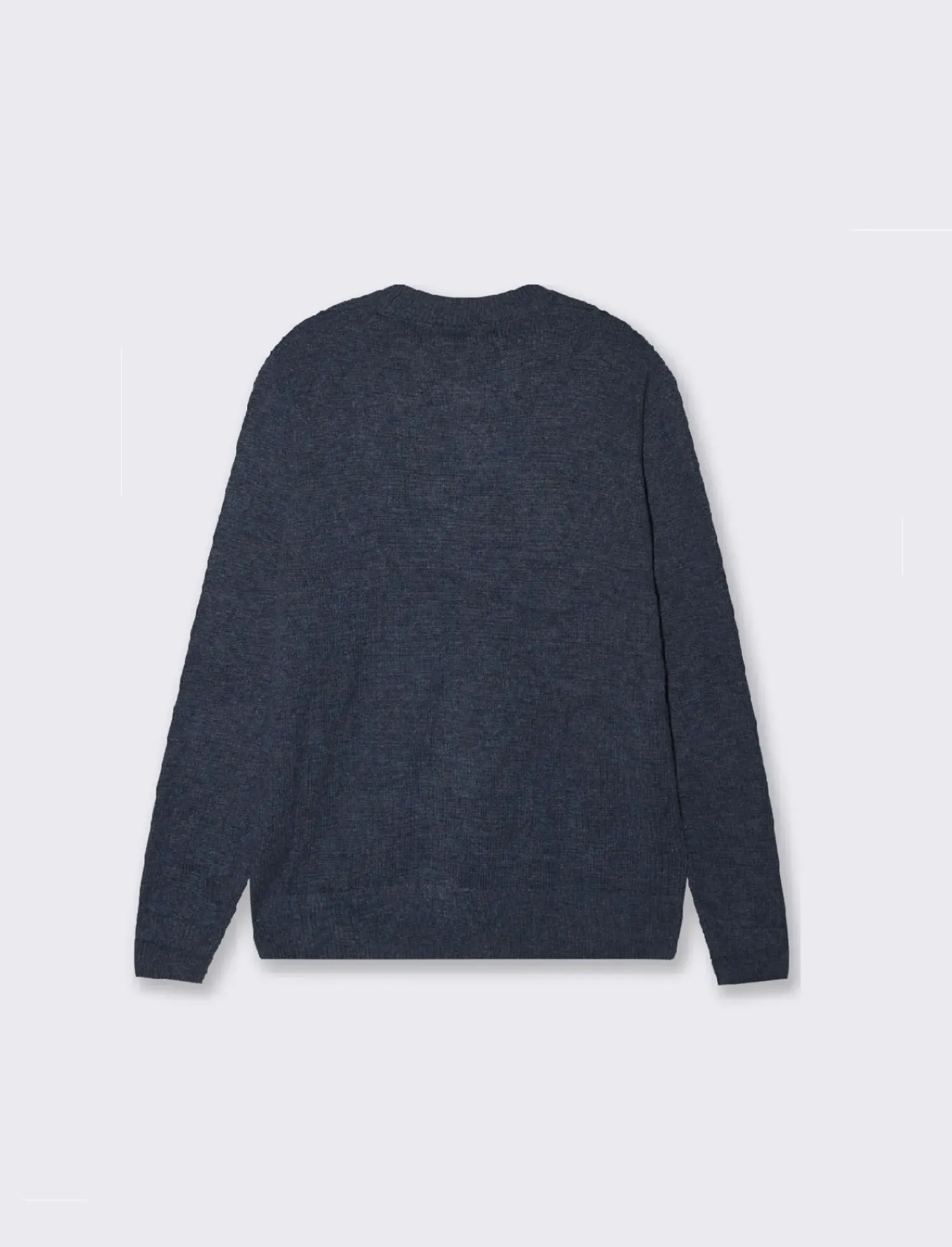 Uomo Piazza Italia Maglieria<Maglia regular fit dolcevita in filato premium effetto lana - Blu melange