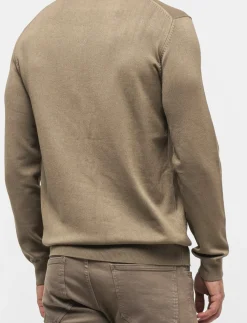 Uomo Piazza Italia Maglieria<Maglia regular fit girocollo in misto viscosa - tortora