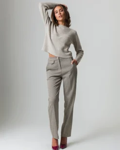 Donna Piazza Italia Maglieria<Maglia scollo a barca con lavorazione a costine - melange