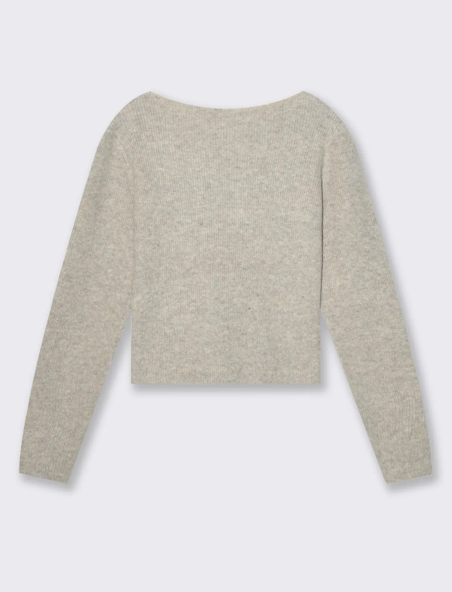 Donna Piazza Italia Maglieria<Maglia scollo a barca con lavorazione a costine - melange