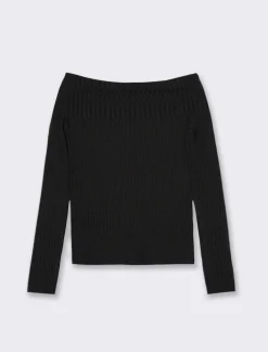 Donna Piazza Italia Maglieria<Maglia scollo a barca in costina -