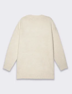 Donna Piazza Italia Donna|Maglieria<Maglia scollo a v con maniche lunghe e vestibiilità confort - Avorio