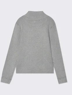 Piazza Italia Bambina|Maglieria<Maglieria con collo alto e dettaglio in fibra metallica -