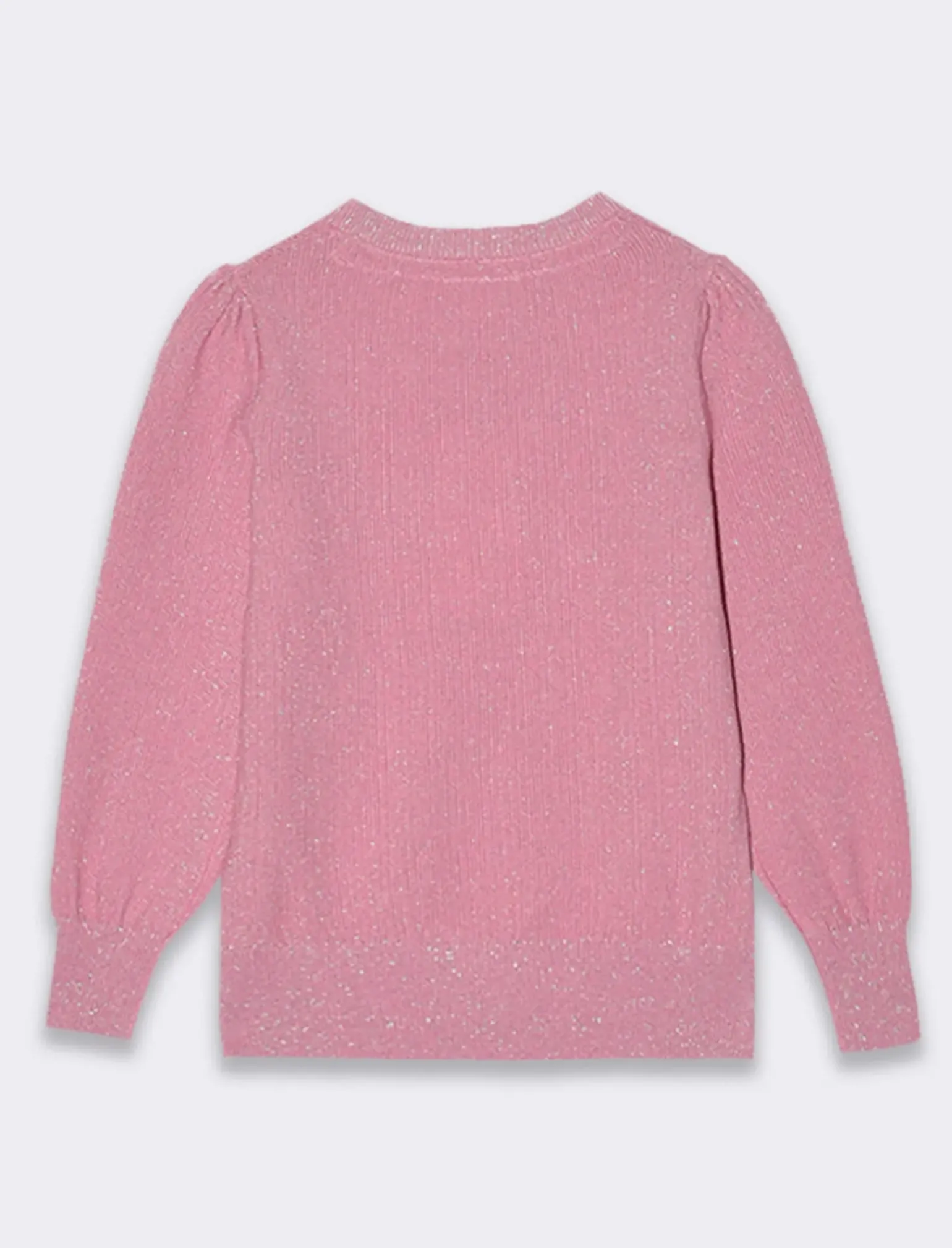 Piazza Italia Bambina|Maglieria<Maglieria con filato metallico e rib al fondo - Rosa