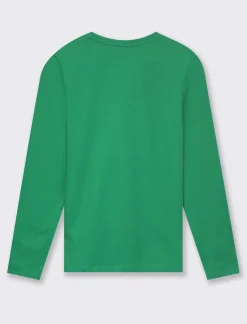 Donna Piazza Italia Donna|Maglieria<Maglietta girocollo manica lunga in jersey - prato