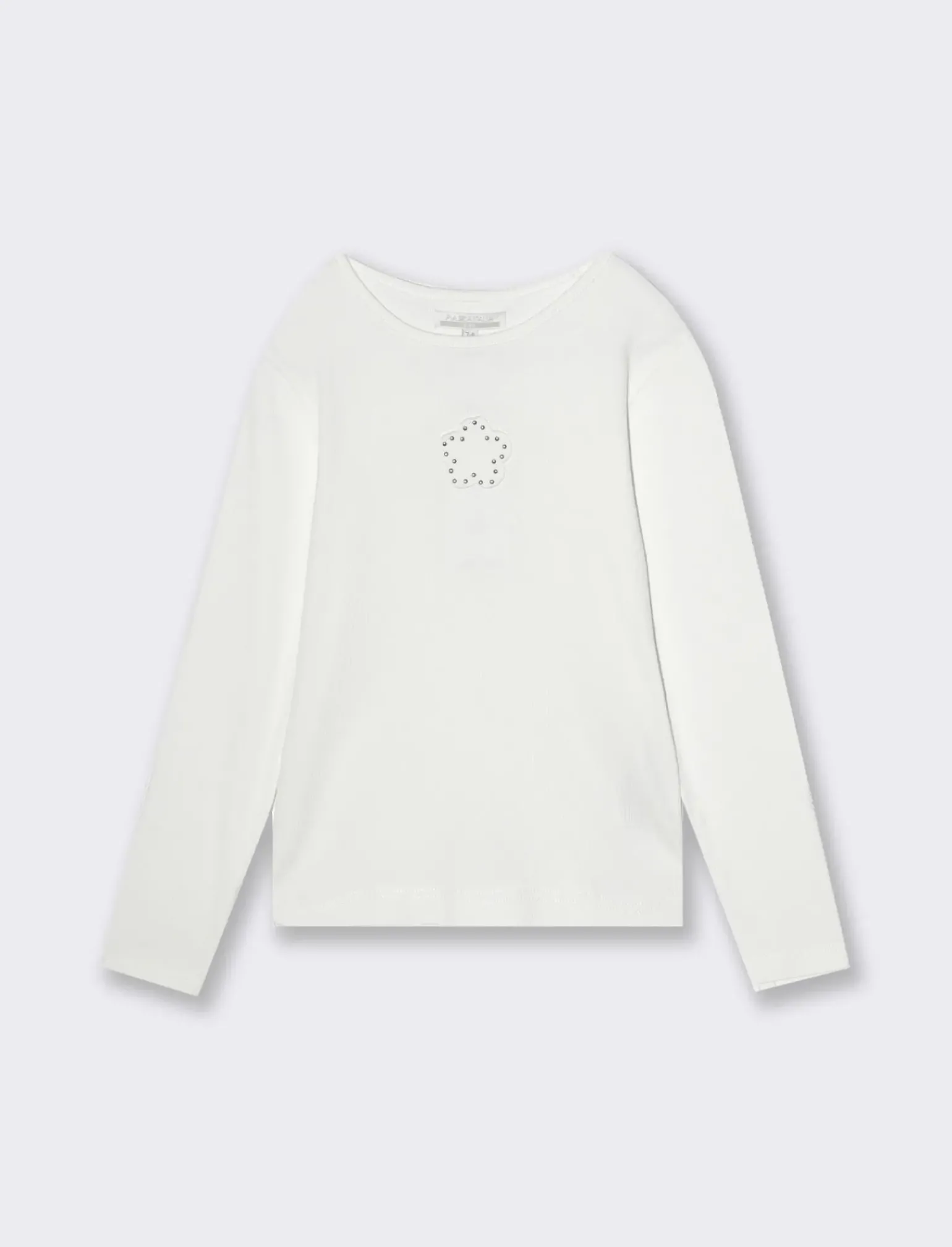 Piazza Italia Bambina|T-Shirt E Top<Maglietta in cotone elastico e patch con borchie - sporco