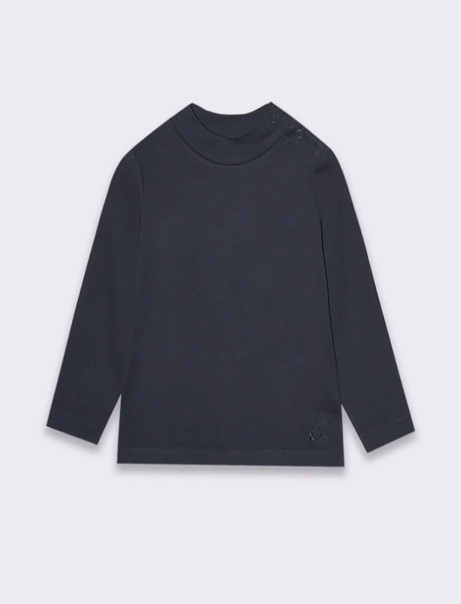 Piazza Italia Maglietta in interlock con ricamo - Blu Best Sale