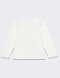 Piazza Italia Neonata<Maglietta in jersey con applicazione di paillettes - panna