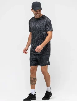 Uomo Piazza Italia Polo E T-Shirt<Maglietta in tessuto tecnico stampato all over - asfalto