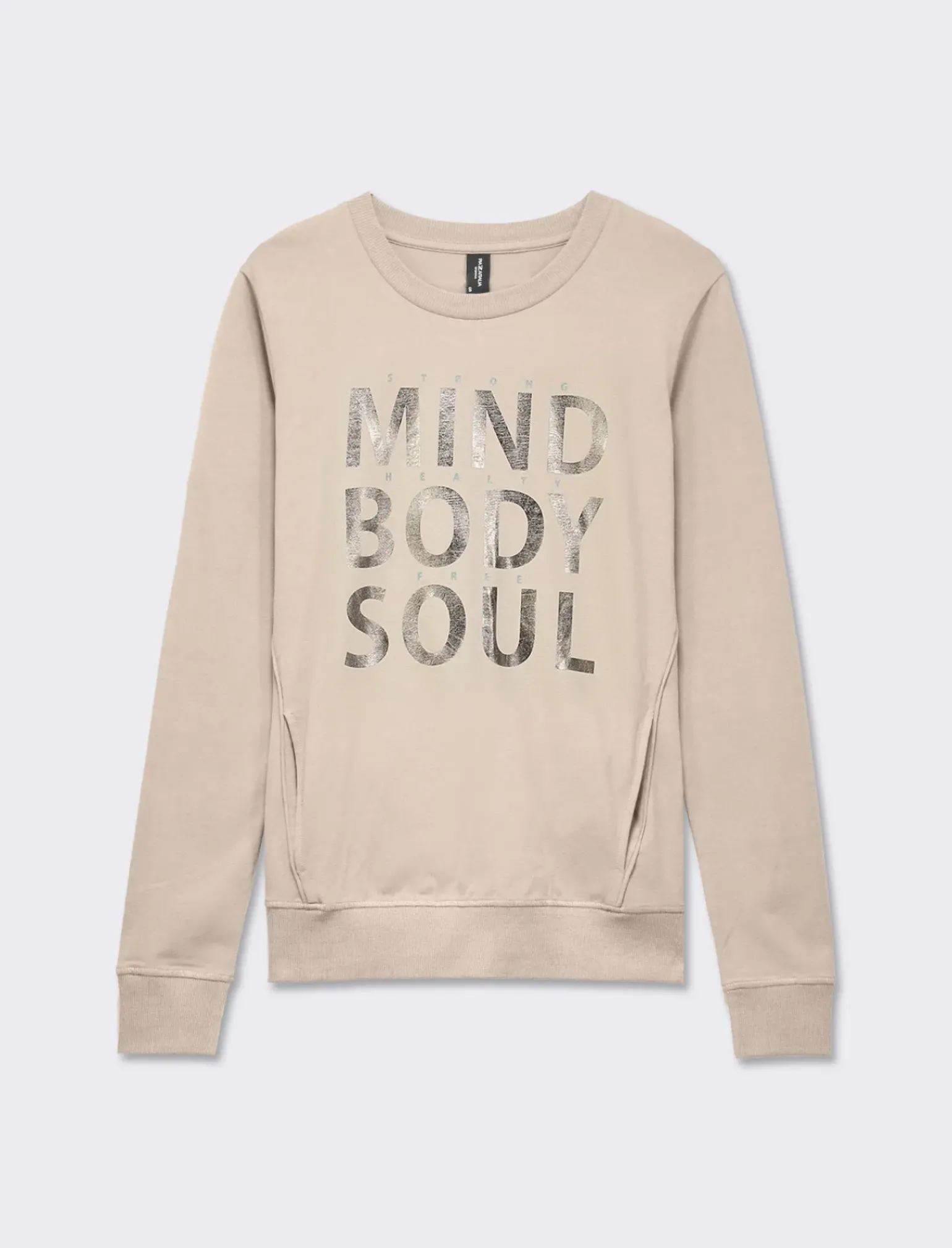 Donna Piazza Italia Donna|Maglieria<Maglietta manica lunga in tessuto morbido elasticizzato - Sabbia