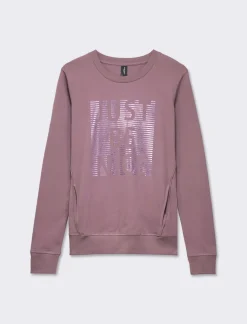 Donna Piazza Italia Donna|Maglieria<Maglietta manica lunga in tessuto morbido elasticizzato - malva