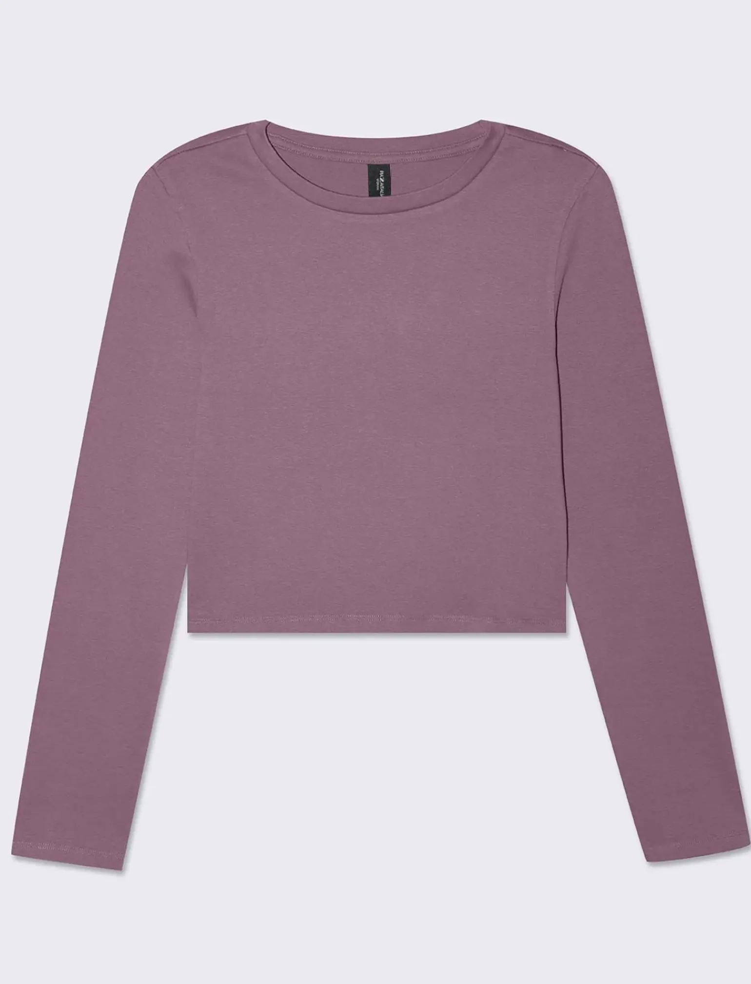 Donna Piazza Italia Donna|Maglieria<Maglietta manica lunga in tessuto elastico a costine - malva