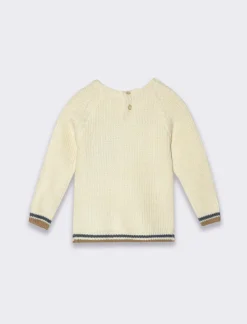 Piazza Italia Neonato|Maglieria<Maglioncino con costina rigata e ricamo -