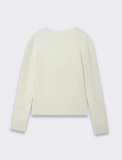 Piazza Italia Bambina|Maglieria<Maglioncino leggero da bambina con lavorazione a trecce - sporco