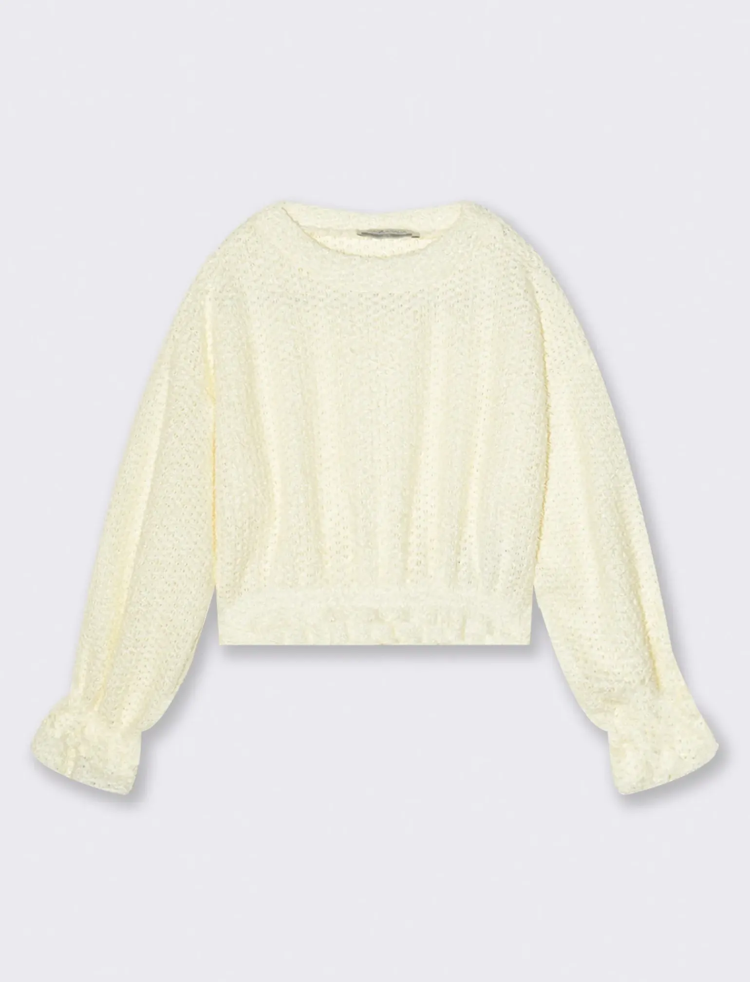 Piazza Italia Bambina|Maglieria<Maglioncino peloso brillante - Bianco panna