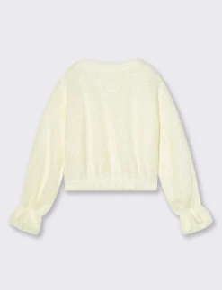 Piazza Italia Bambina|Maglieria<Maglioncino peloso brillante - Bianco panna