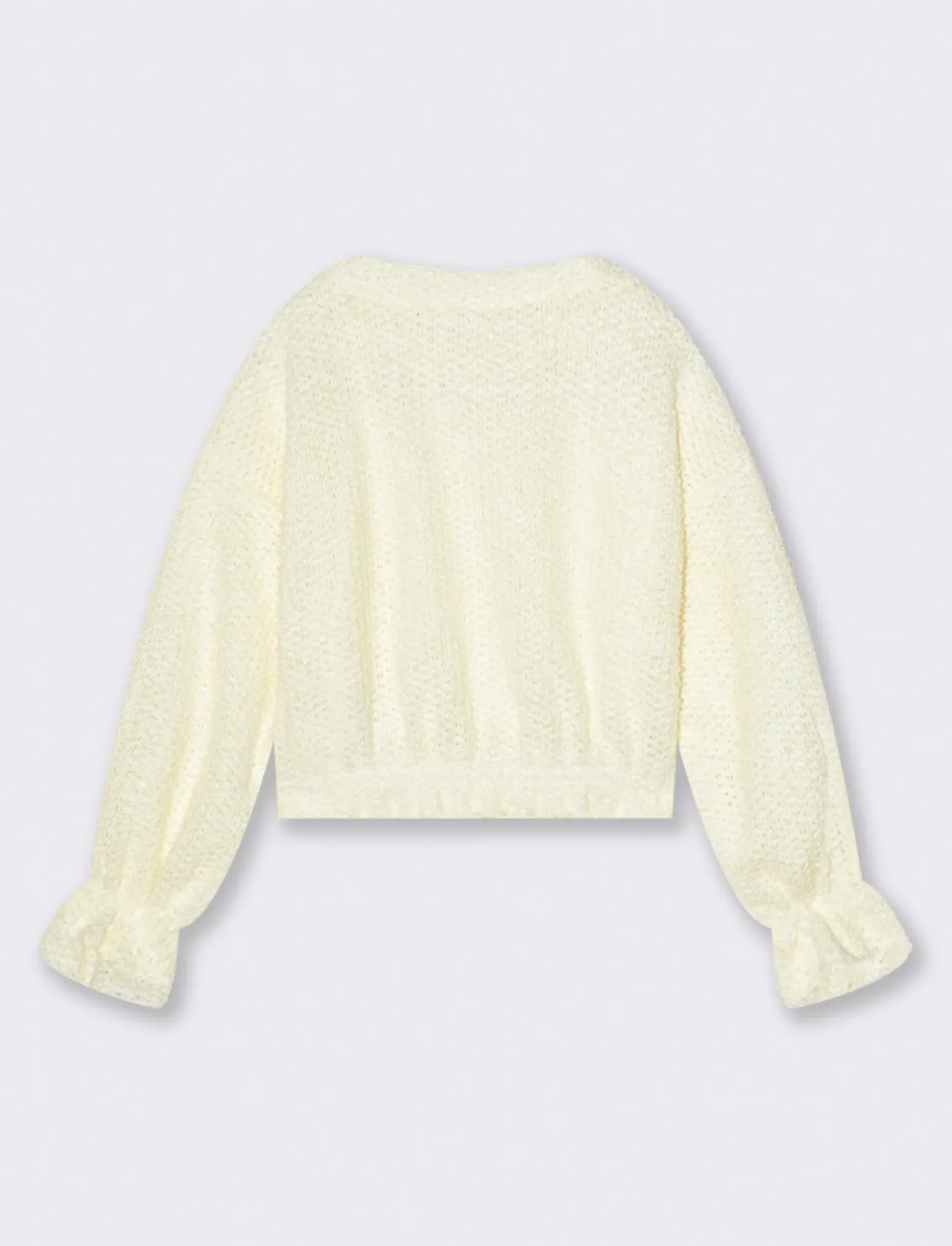 Piazza Italia Bambina|Maglieria<Maglioncino peloso brillante - Bianco panna