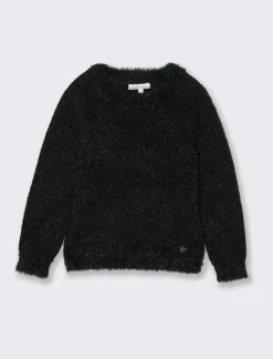 Piazza Italia Bambina|Maglieria<Maglione da bambina girocollo vestibilità regular - Nero