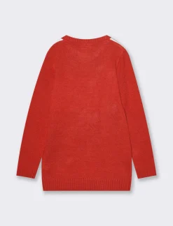 Piazza Italia Bambina|Maglieria<Maglione lungo natalizio da bambina -