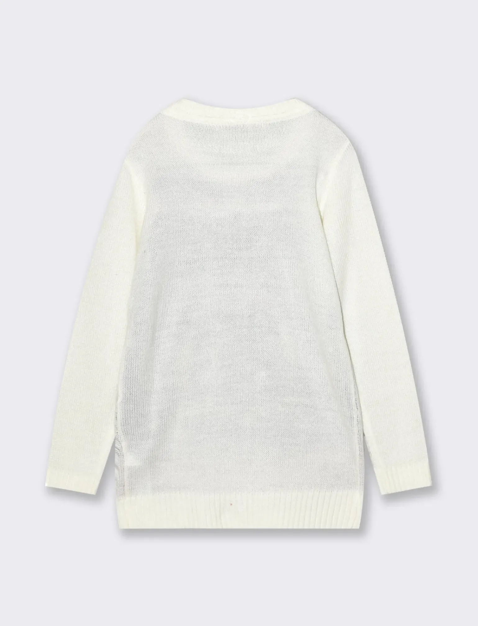 Piazza Italia Bambina|Maglieria<Maglione lungo natalizio da bambina - sporco