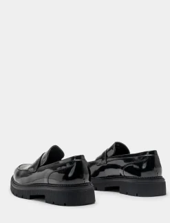 Uomo Piazza Italia Uomo|Stringate E Mocassini<Mocassino lucido con fondo roccia. -