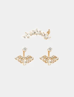 Donna Piazza Italia Donna<Orecchini da donna 3 paia strass -