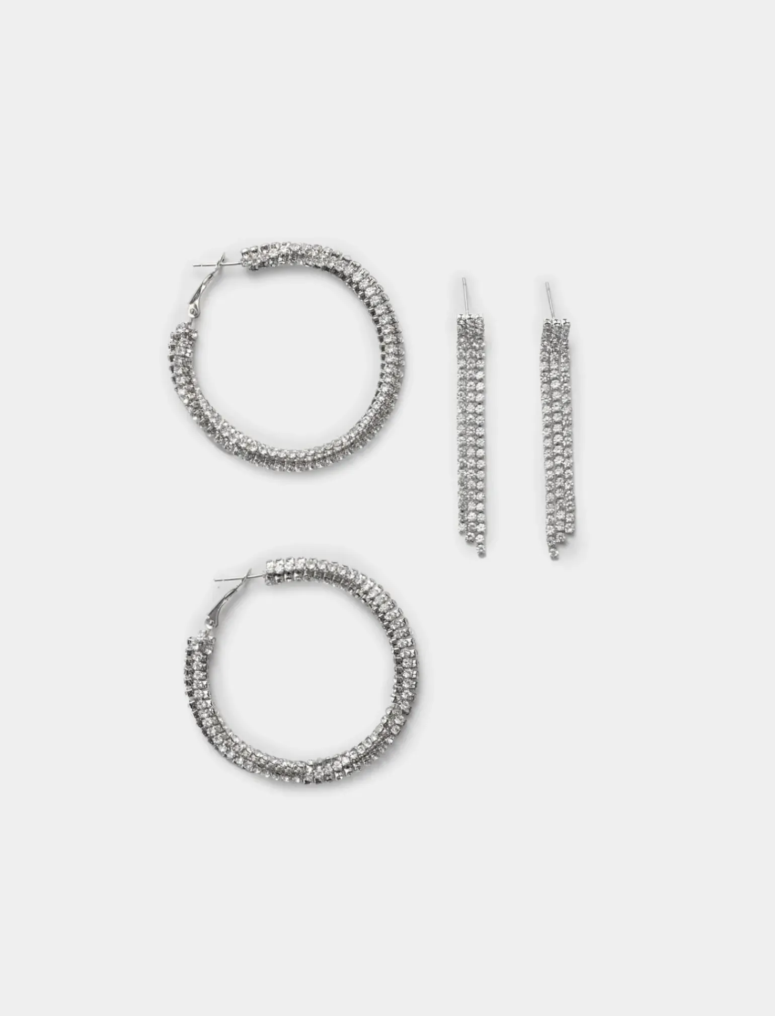 Donna Piazza Italia Donna|Bigiotteria<Orecchini da donna 2 paia con cerchi e pendenti -