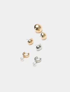 Donna Piazza Italia Donna|Bigiotteria<Orecchini da donna con decorazioni miste -