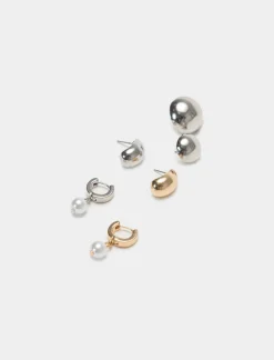 Donna Piazza Italia Donna|Bigiotteria<Orecchini da donna con decorazioni miste -