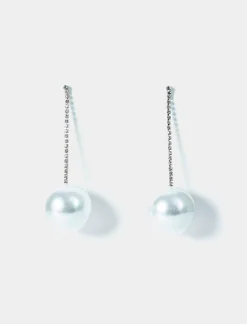 Donna Piazza Italia Donna<Orecchini da donna con maxi perle e strass -