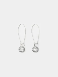 Donna Piazza Italia Bigiotteria<Orecchini da donna modello monachina con sfera in strass -