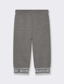 Piazza Italia Neonata<Pantafitness in felpa, con coulisse in vita e motivo jacquard in lurex - mel.